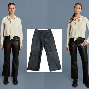 Bod & christensen dark brown leather pants Sz 14